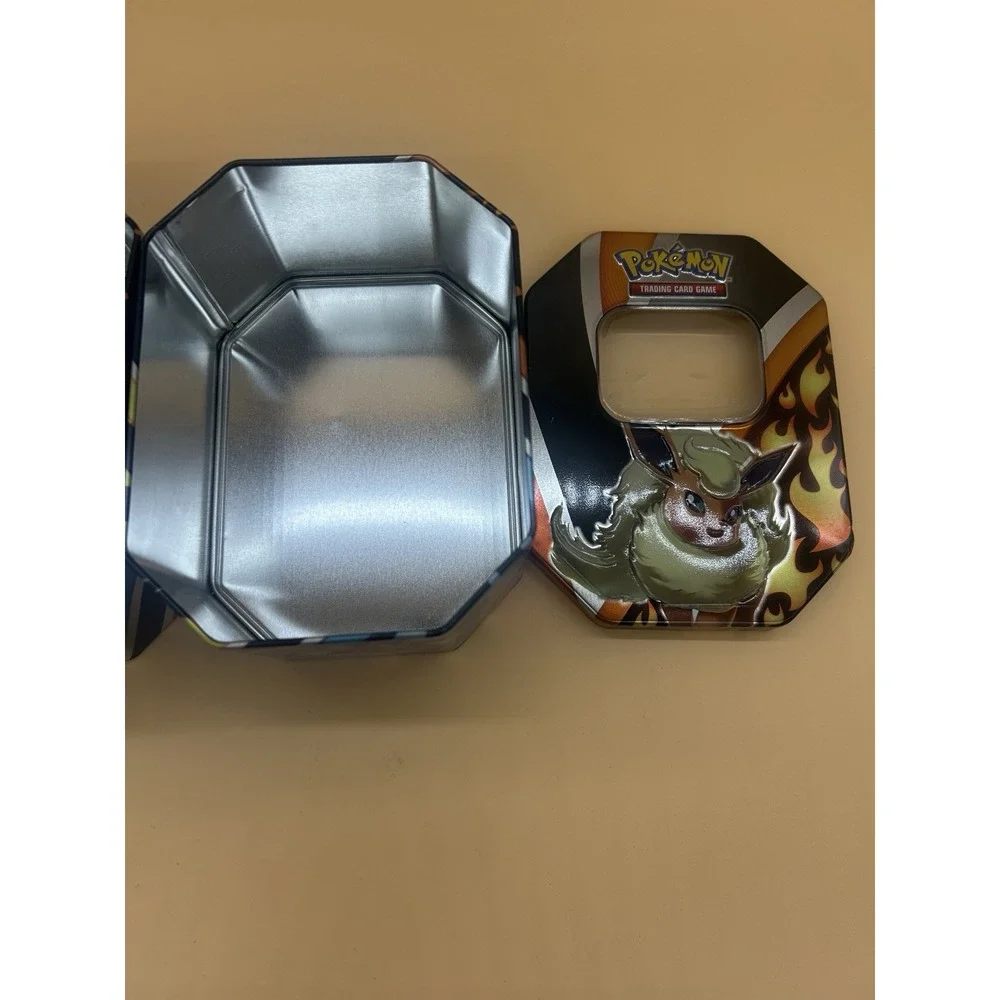 Pokemon TCG Eevee Evolutions Vaporeon & Flareon Empty Tin Lot of‎ 2
